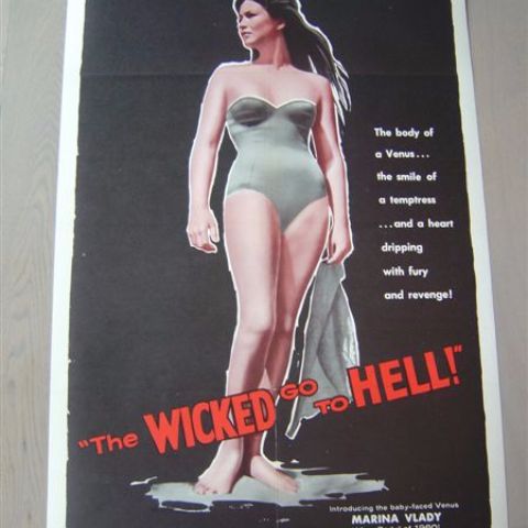 'The wicked go to hell' (Marina Vlady) U.S. one-sheet